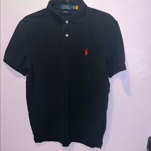 Polo Ralph Lauren Classic Fit Black Polo Shirt Pony Logo Size Large